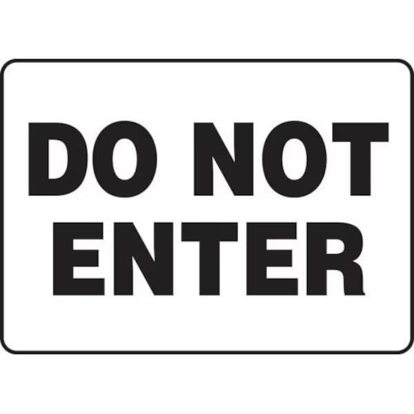 Accuform SAFETY SIGN DO NOT ENTER 10 in X 14 in MADM984XT - main